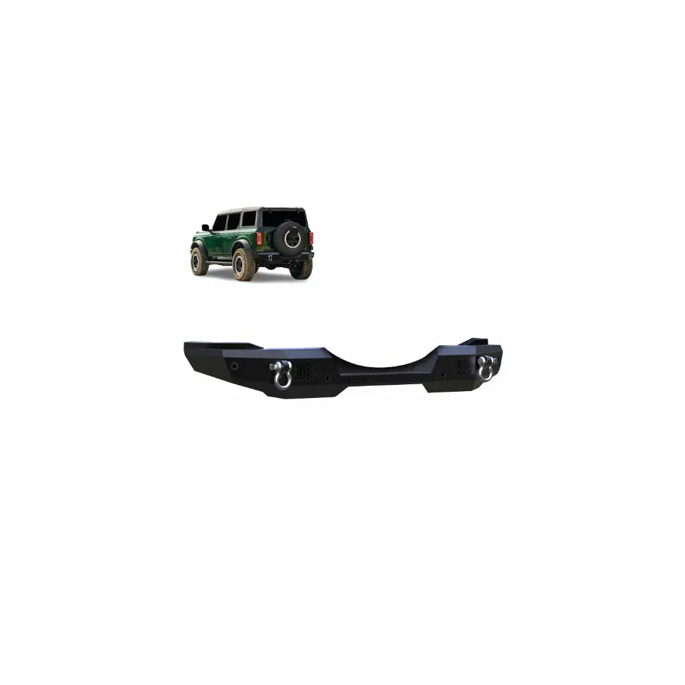 Armour HD Rear Bumper - Matte Black Steel - BLKARB-FB22